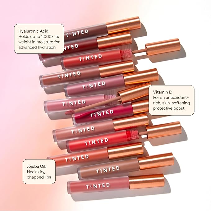 Live Tinted Huelip Liquid Lip Crème - Weightless, Long-Lasting Liquid Lip with Hyaluronic Acid and Jojoba Oil For a Soft, Comfortable, Moisturized Finish - 0.09 fl oz - Warm Pink