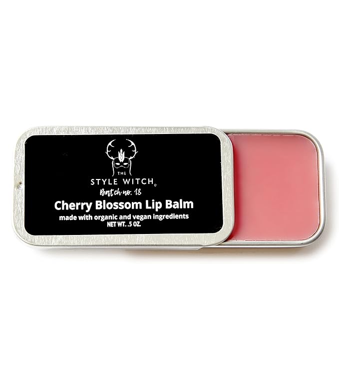 Cherry Blossom Lip Balm, Batch #18, Organic Ingredients, Vegan, Cruelty Free