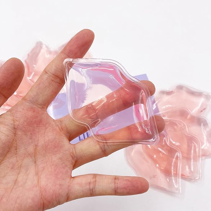 Lip Ice Pack for Cosmetic (10 PCS)，Ice Pack After lip ice treatment, reusable ice pack lip shape ice pack to relieve pain and relax lips, anti-aging lip care ice pack to reduce lip swelling