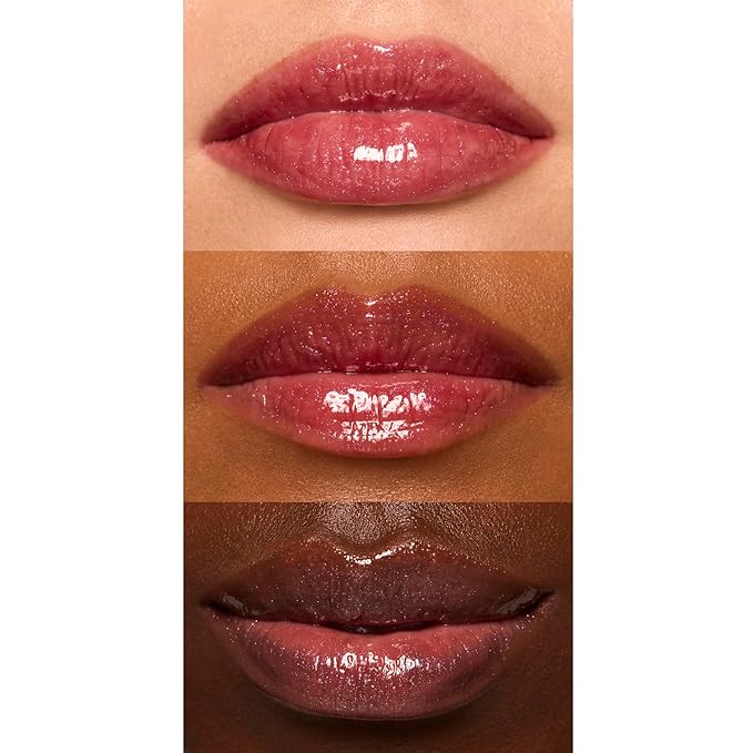 e.l.f. Glow Reviver Lip Oil, Nourishing and Hydrating with High-Shine Glimmer Finish & Sheer Wash Of Color, Minty Scent, Non-Sticky, Vegan & Cruelty-free, Divine Wine