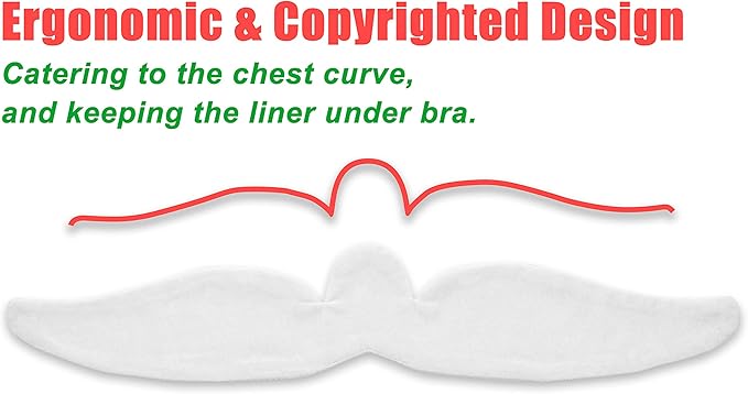 KimYoung Brushed Cotton on Both Sides - Bra Liners for Sweating Rash Breast Sweat Liner Cotton Pads – 6PCS