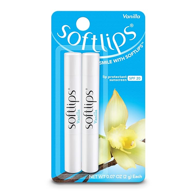 Softlips Lip Protectant SPF 20, Vanilla 2 count (Pack Of 6)