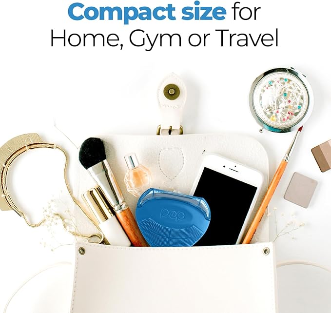 Pop Sonic Strawberry 3 in 1 Skin Exfoliating Cleanser Clean Massage Exfoliate (Blue)