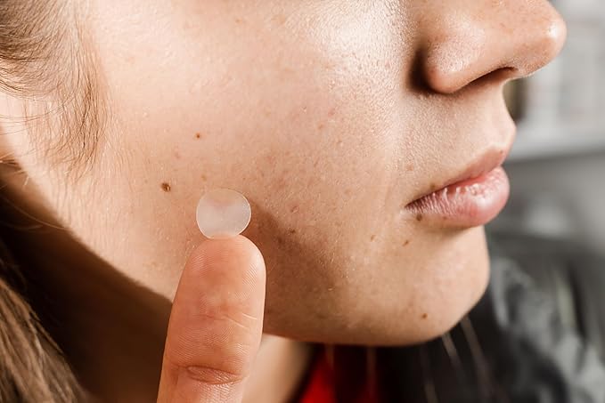 TOPMED Spot Patches PU film Border Hydrocolloid Patch for Covering Zits Acne Pimple Spot Stickers for Face 48 Count