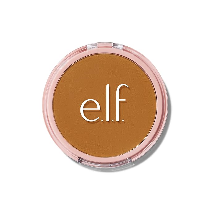 e.l.f. Halo Glow Powder Filter, Ultra-fine Finishing Powder, Smooths The Look of Pores & Fine Lines, Creates A Soft-Focus Glow, Vegan & Cruelty-Free, Deep Warm
