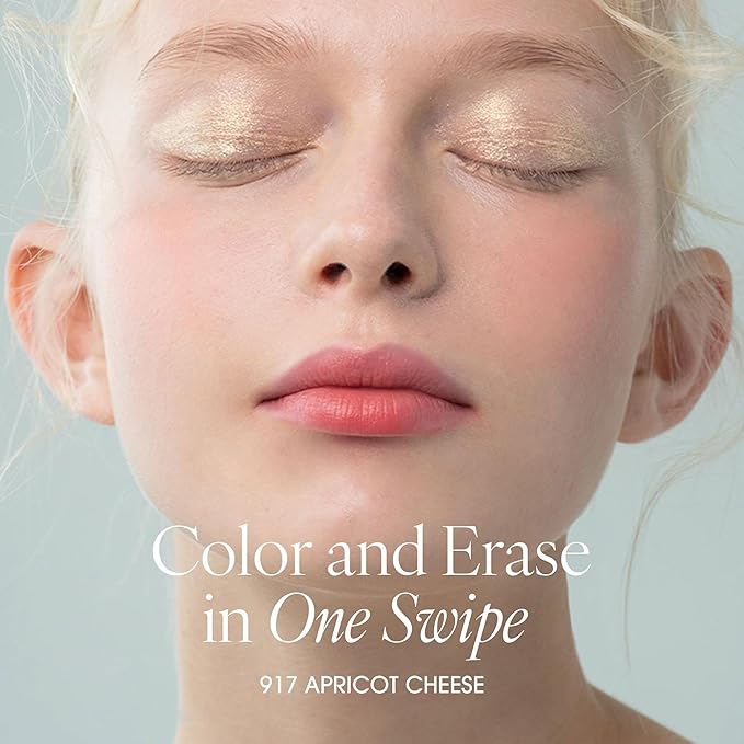 PLAT LIPS 917 APRICOT CHEESE, Lip & Cheek, Lightweight, Naturally Dewy+ Glowy Finish, Blendable & Buildable Formula (1.2g, 0.003 oz.)