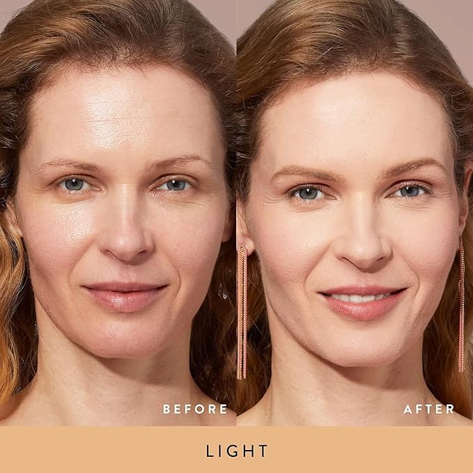 LAURA GELLER NEW YORK Baked Double Take Powder Foundation - Light - Buildable Medium to Full Coverage - Matte Finish