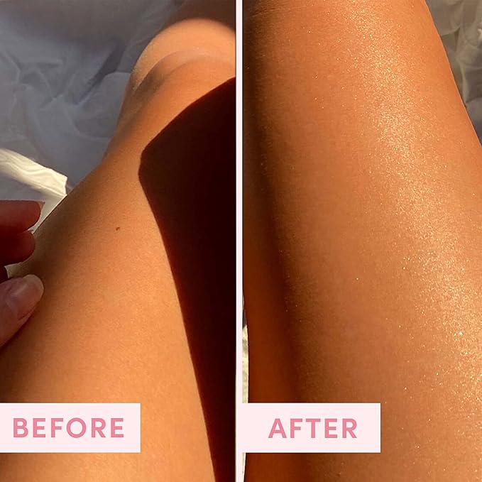 Sand & Sky Australian Pink Clay Exfoliating Body Scrub with Macadamia Oil - Smoothing Shimmer Body Polish for Cellulite Reduction, Helps with Keratosis Pilaris, 6.8 oz