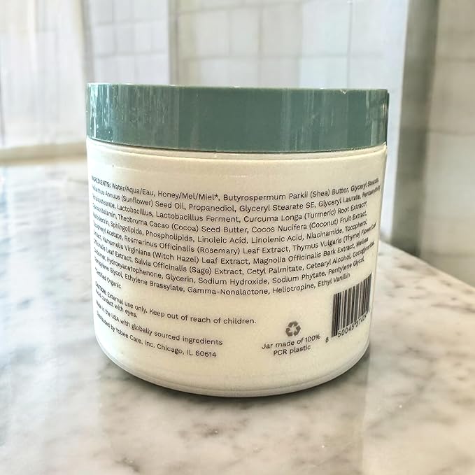 Yobee Body & Face Moisturizing Cream for Dry, Sensitive Skin | Probiotic extracts, Honey, Turmeric, Vitamin B12, Ceramides, Shea Butter | Fragrance Free | For Kids & Adults (2)
