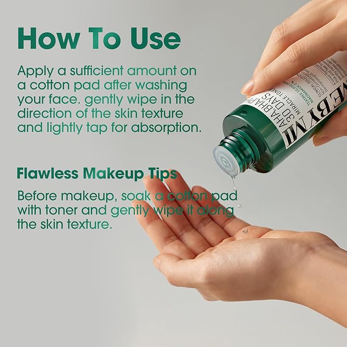 SOME BY MI AHA BHA PHA 30 Days Miracle Toner – Pack of 2 – Korean Salicylic Acid Exfoliating Face Toner for All Skin Types – Daily Pore Care & Oil Control with 2% Niacinamide – Korean Skin Care