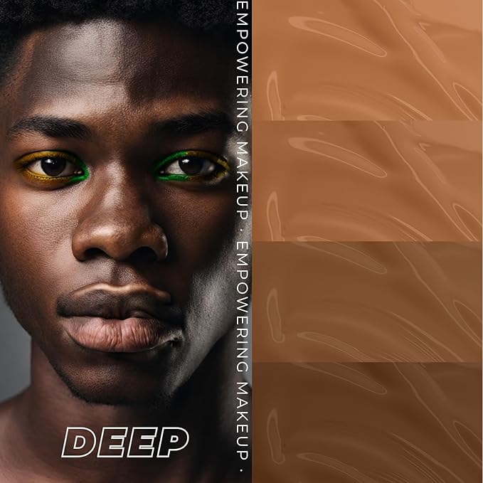 LAMEL OhMy Clear Face Full Coverage Foundation - Acne Coverage - Salicylic Acid & Tea Tree Extract - Dewy & Flawless Finish - Sensitive Skin Care - Organic & Oil-Free - 410, 1.35 fl.oz