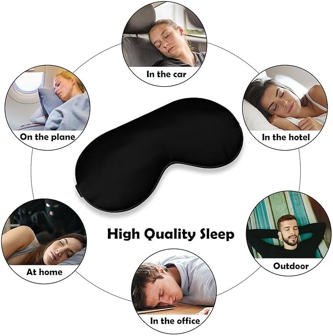 Custom Eye Mask Design Your Own Personalized Eye Shade Add Your Image Text Logo Light and Easy to Carry Effective Shadin Adjustable, 1pcsBlack, 8.1"x4.1"