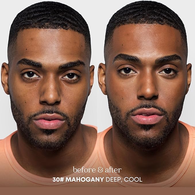 Natural Glow Foundation - Light to Medium Coverage Cushion Foundation Makeup with Hyaluronic Acid & Tea Tree Extract - Vegan & Cruelty-Free Cream Foundation - K Beauty - 15g/0.52oz - Mahogany