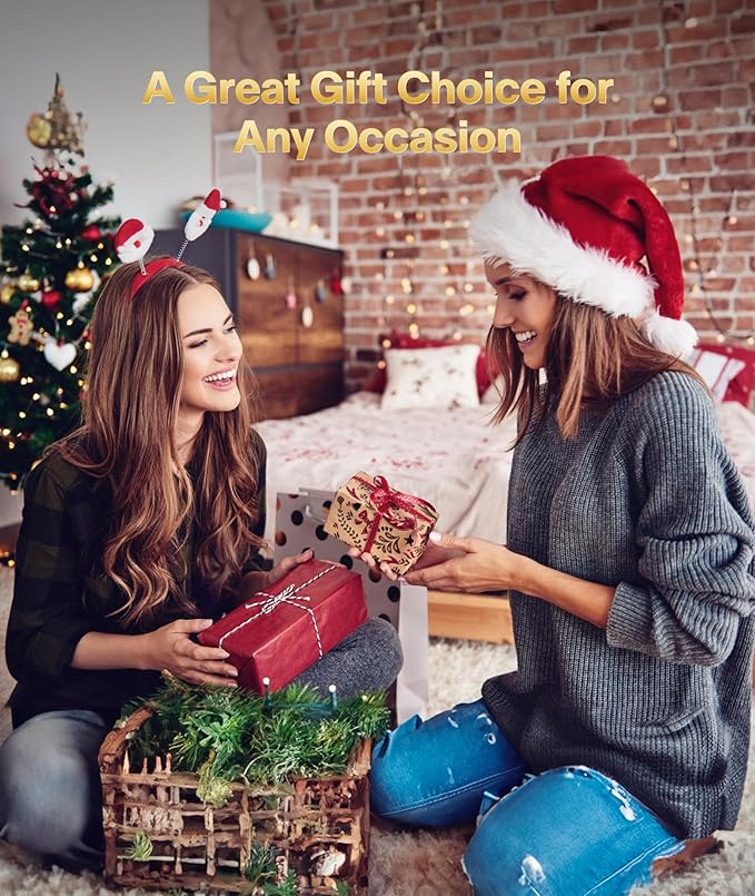 Light Based Face-Neck-Massager - 7 Color Portable Facial Massager for Skin Care, Rose Gold