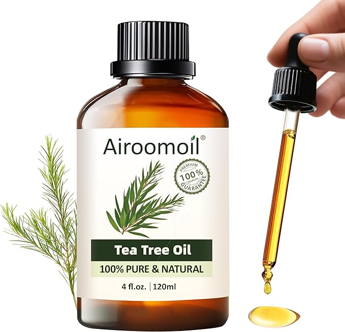 Pure Tea TreeEssential Oil, 100% Pure Natural Tea TreeEssential Oil, Premium Grade Essential Oils for Diffusers for Home, Skin, Care Massage, Soap Making, Aromatherapy, 4 Fl Oz | 120ml