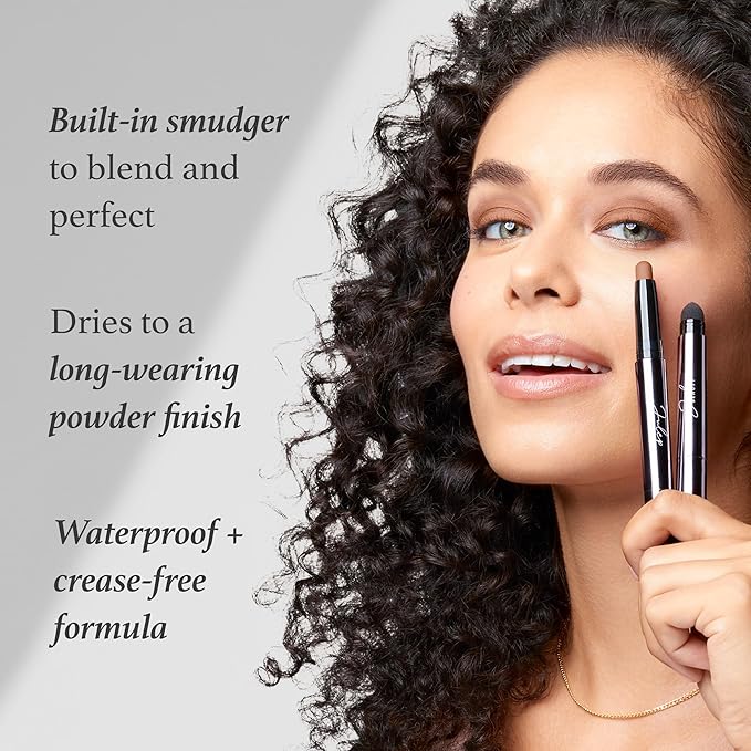 Julep Eyeshadow 101 Crème to Powder Waterproof Eyeshadow Stick 10 Piece Palette - Matte and Shimmer Finishes