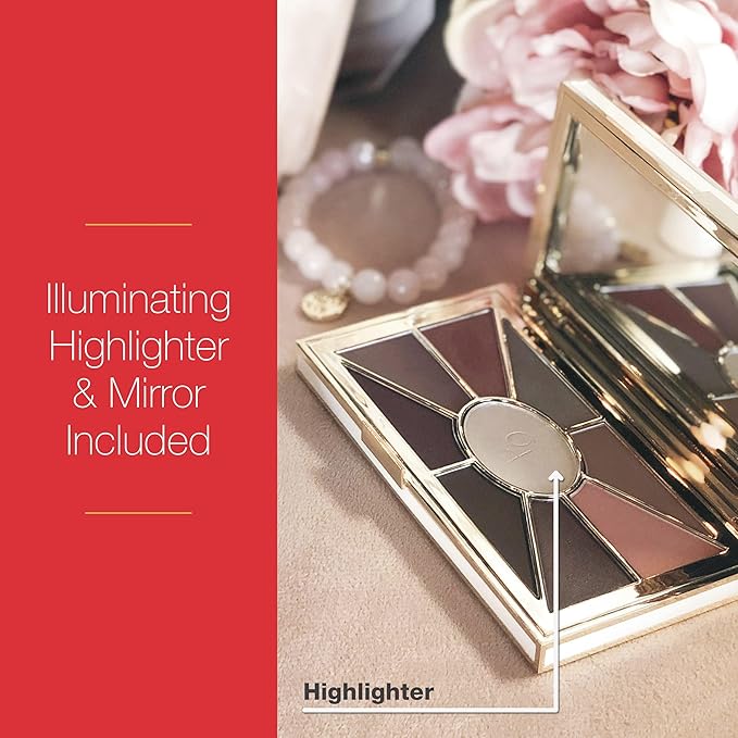 Mirabella Eye Love You Neutral Shimmer Eyeshadow Palette - Makeup Palette w/Ultra Pigmented Pressed Powders, Creamy Matte & Shimmer Metallic Eyeshadow Palette - Undressed
