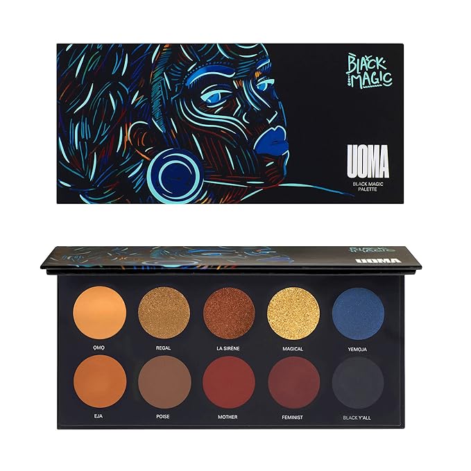 UOMA Beauty Women's Black Magic Color Palette, Poise, 0.35 Ounce