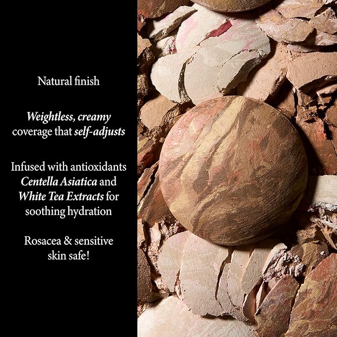 LAURA GELLER NEW YORK Award-Winning Baked Balance-n-Brighten To Go Travel Size Color Correcting Powder Foundation - Porcelain - Buildable Light to Medium Coverage - Demi-Matte Natural