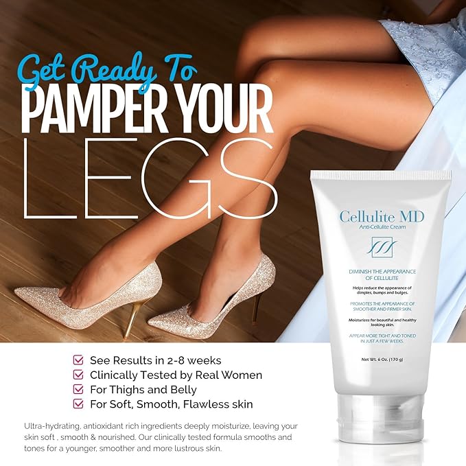 FIRMING TONING Cream Diminish Appearance Of Cellulite 6 oz New by Cellulite MD