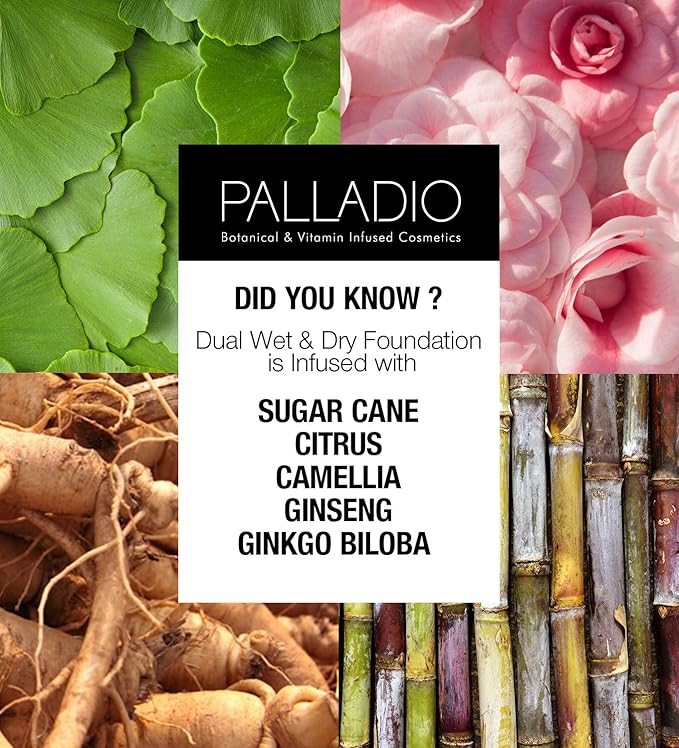 Palladio Dual Wet and Dry Foundation Refill Pan with Sponge, Squalane Infused, Apply Wet for Maximum Coverage or Dry for Light Finishing and Touchup, Minimize Fine Lines, All day Wear (EVERLASTING TAN)