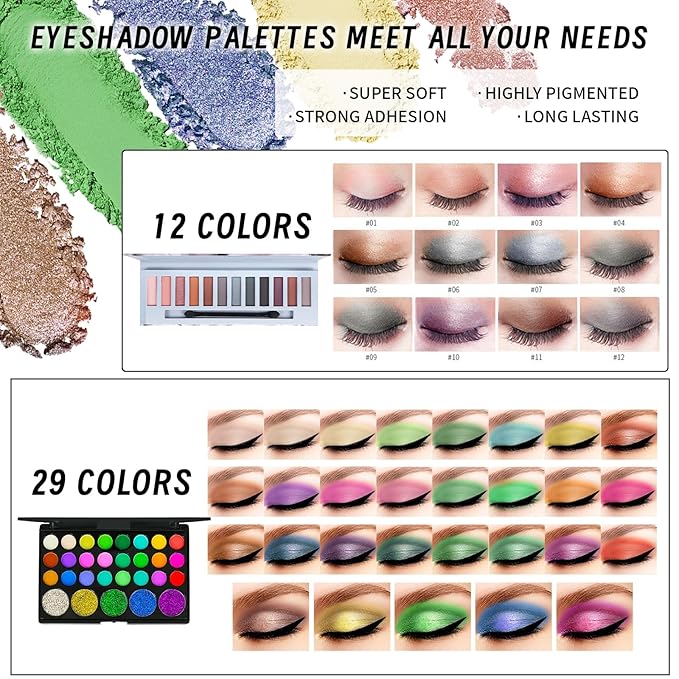 Makeup Set, Makeup Set Full Kit, Makeup Present Set For Women Girls Teens, Full Face Makeup Set For Women Girls Teens, Multipurpose Makeup Sets, Beginners and Professionals Alike