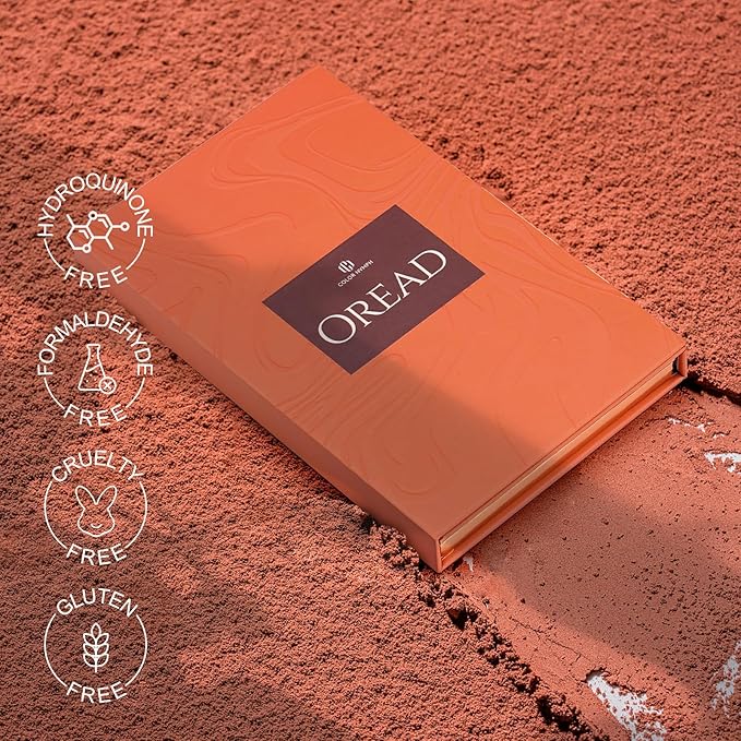 Color Nymph Makeup Kit for Women, All In One Notebook Makeup Palette Set With Mirror for Girls Includes 24 C Eyeshadow Palette,Lipgloss,Face Powder,Blushes (Orange)