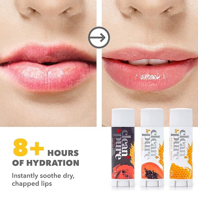Bee Sweet Lip Balms, 3 Pack | Manuka Honey Beauty Products | Lip Care Set With 100% All Natural Beeswax and Vitamin E Oil | Flavored Lip Balm for Dry, Chapped Lips | Made in Australia