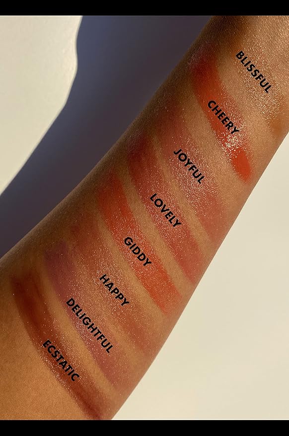 e.l.f. Hydrating Core Lip Shine, Conditioning & Nourishing Lip Balm, Sheer Color Tinted Lip Moisturizer, Delightful, 0.09 Oz