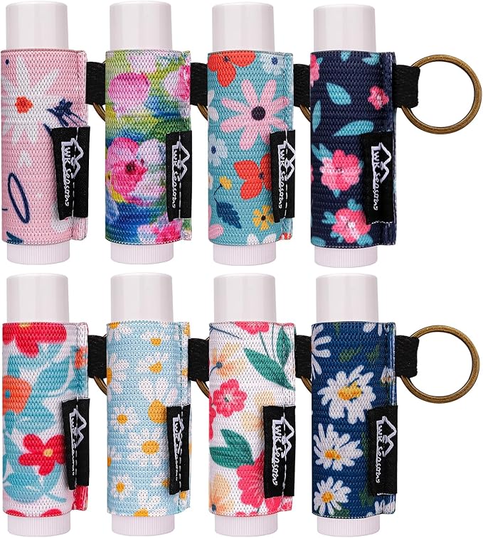 WK IEASON Lip Balm Holder Keychain Bulk Chapstick Holder Key chain