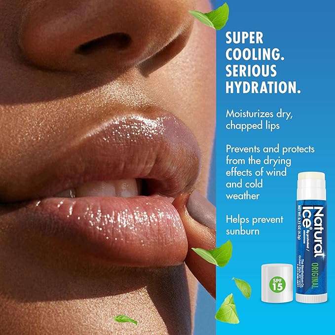 Natural Ice Original SPF 15 Medicated Lip Balm - 12 Count Pack