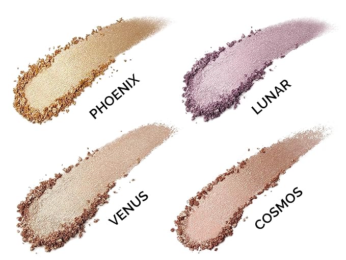 Aesthetica Starlite Highlighter - Metallic Shimmer Highlighting Makeup Powder - Lunar (Shimmering Lavender)