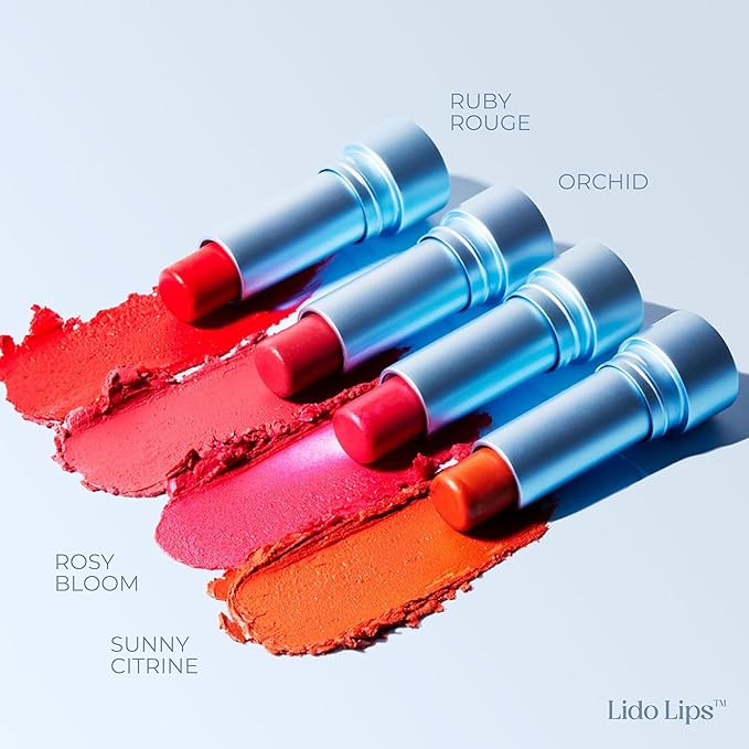 Tinted Lip Balm. Moisturizing Sheer, Buildable Lip Color with Hyaluronic Acid, Vitamin E and Rich Oil, Perfect Revitalizer for Chapped Lips. Beauty Plumper Moisturizer 0.21oz- Orchid