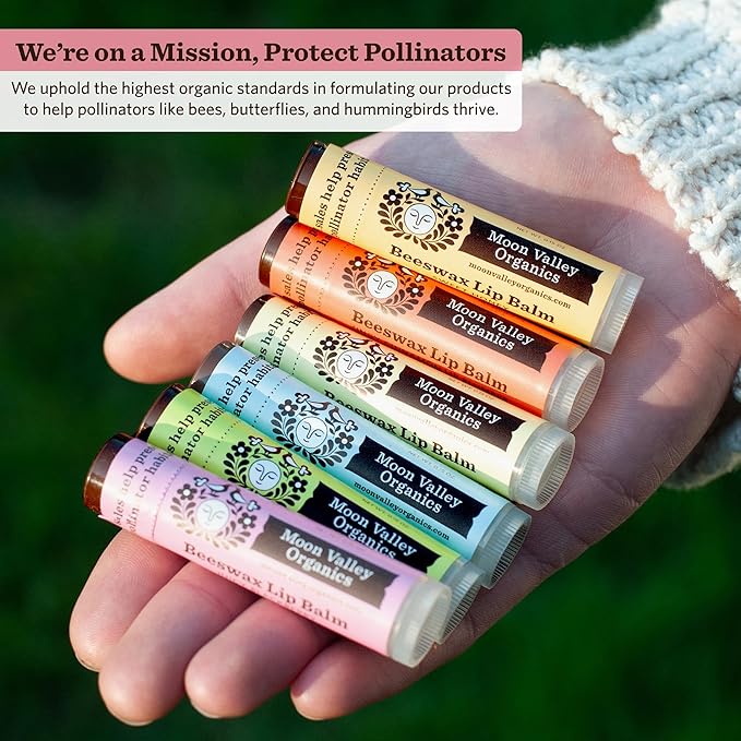 Moon Valley Organics Beeswax Lip Balm for Moisturizing Lips and Cuticles (JUICY BLACKBERRY, 1-Pack)