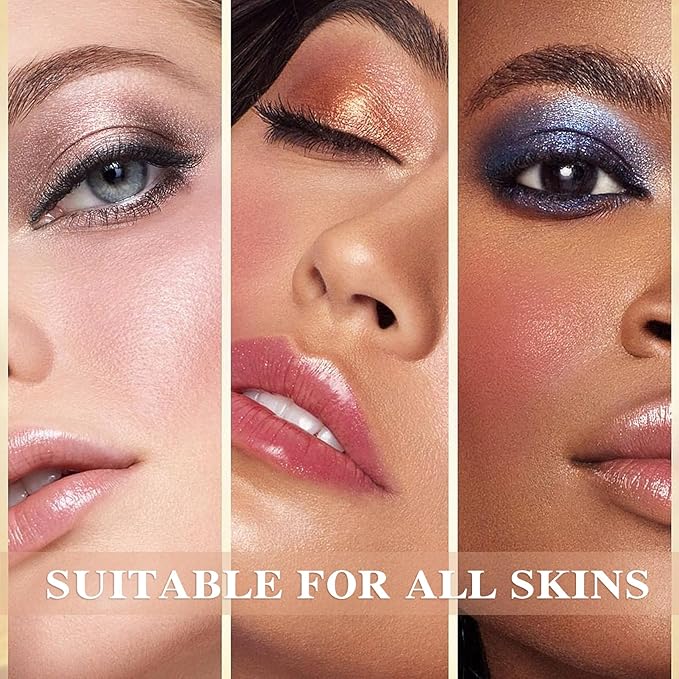 3Pcs 4 Colors Blush Palette,Matte Contour Makeup Blush for Cheeks,Waterproofing Highly Pigmented Face Cheek Blusher with Make Up Brush A11