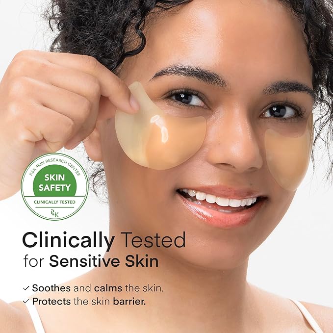 TEREZ & HONOR Vitamin C Eye Patches - 60 Pcs Korean Brightening & Hydrating Under Eye Masks with Tranexamic Acid, Caffeine, Hyaluronic Acid - Dark Circles, Puffiness & Wrinkles Hydrogel Treatment