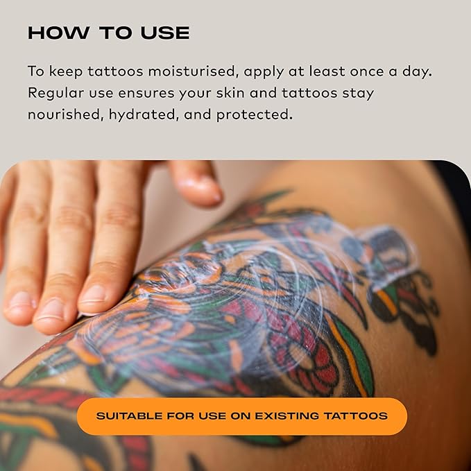 Stories & Ink Tattoo Care | DAILY MOISTURIZER for healed skin - with Advanced UV Ink Protection to Prevent Tattoo Fading, Protects & Hydrates Healed Tattoos, 200 mL / 6.8 Fl Oz