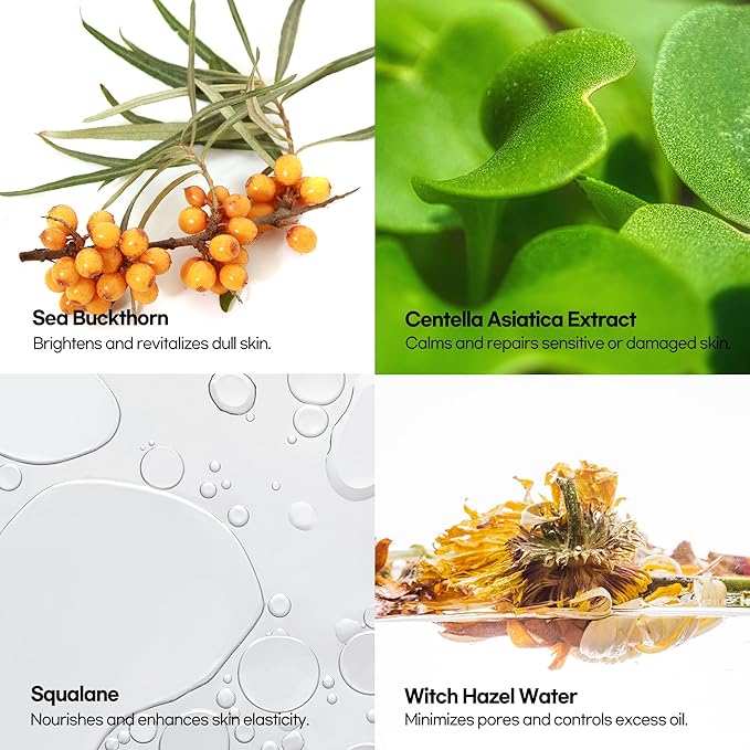 Epielle Hydrating Sheet Mask 6 Pack, Soothing & Restoring Face Mask with Cica, Heartleaf Extract & Witch Hazel Water, Target Dry & Sensitive Skin, Korean Skin Care