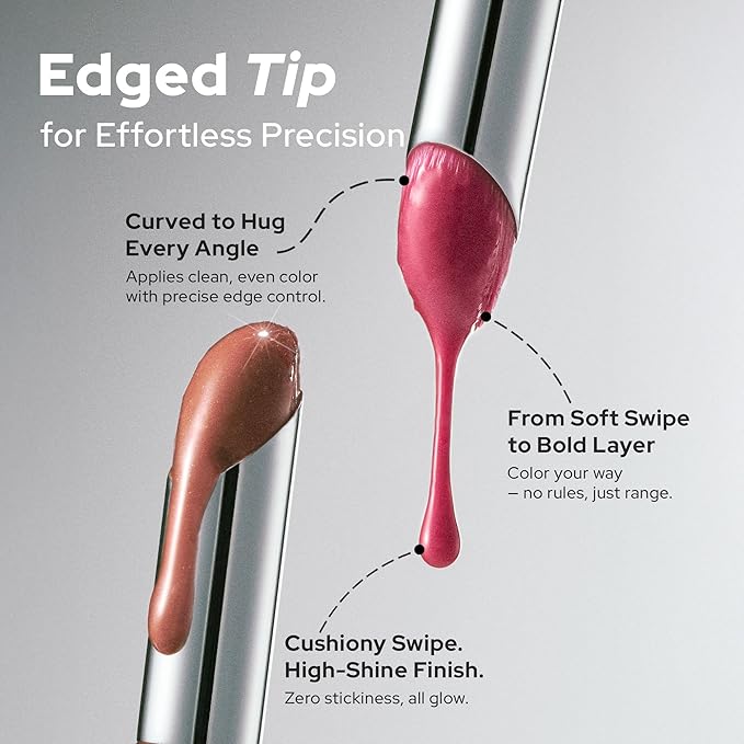 Unseen Ballon Tint, 6 Colors Set for All Skin Types. Buildable Color, Long Lasting Glossy Lip Stains, Lightweight Lip Gloss Make up (RIZZ, 1 Oz)