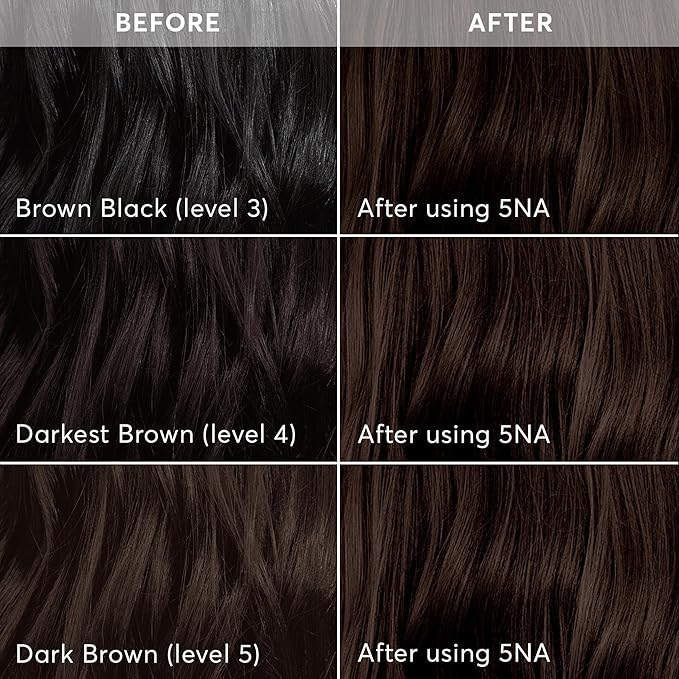 Madison Reed Radiant Hair Color Kit | 5NA Dark Ash Brown (Torino Brown) for 100% Gray Hair Coverage | Salon Quality Permanent Hair Dye | PPD-Free & Ammonia-Free | (Packaging May Vary) 1 Pack