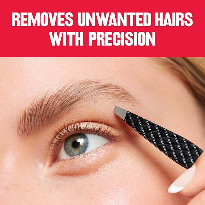 Revlon Expert Slant Tweezer, High Precision For an Easy Hair Removal, Made With Stainless Steel, 1 Count