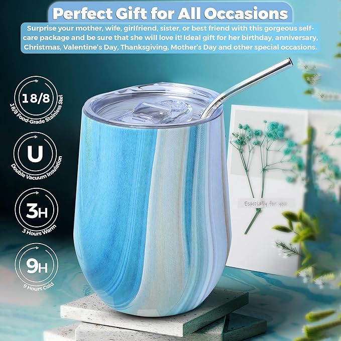 Spa Kit for Women - Spa birthday gifts for women - Relaxing Spa kit Basket- Self Care Package for women - lavender Relaxing Spa Gift Set - Spa Gift Set for Women, Sisters and Mothers Day