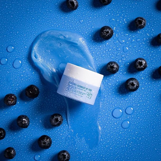 W7 Super Sweet Dreams Blueberry Lip Mask - Vitamin E, Aloe Vera and Grape Seed Oil - For Hydrated, Full Looking & Irresistible Lips - 0.67 Fl Oz