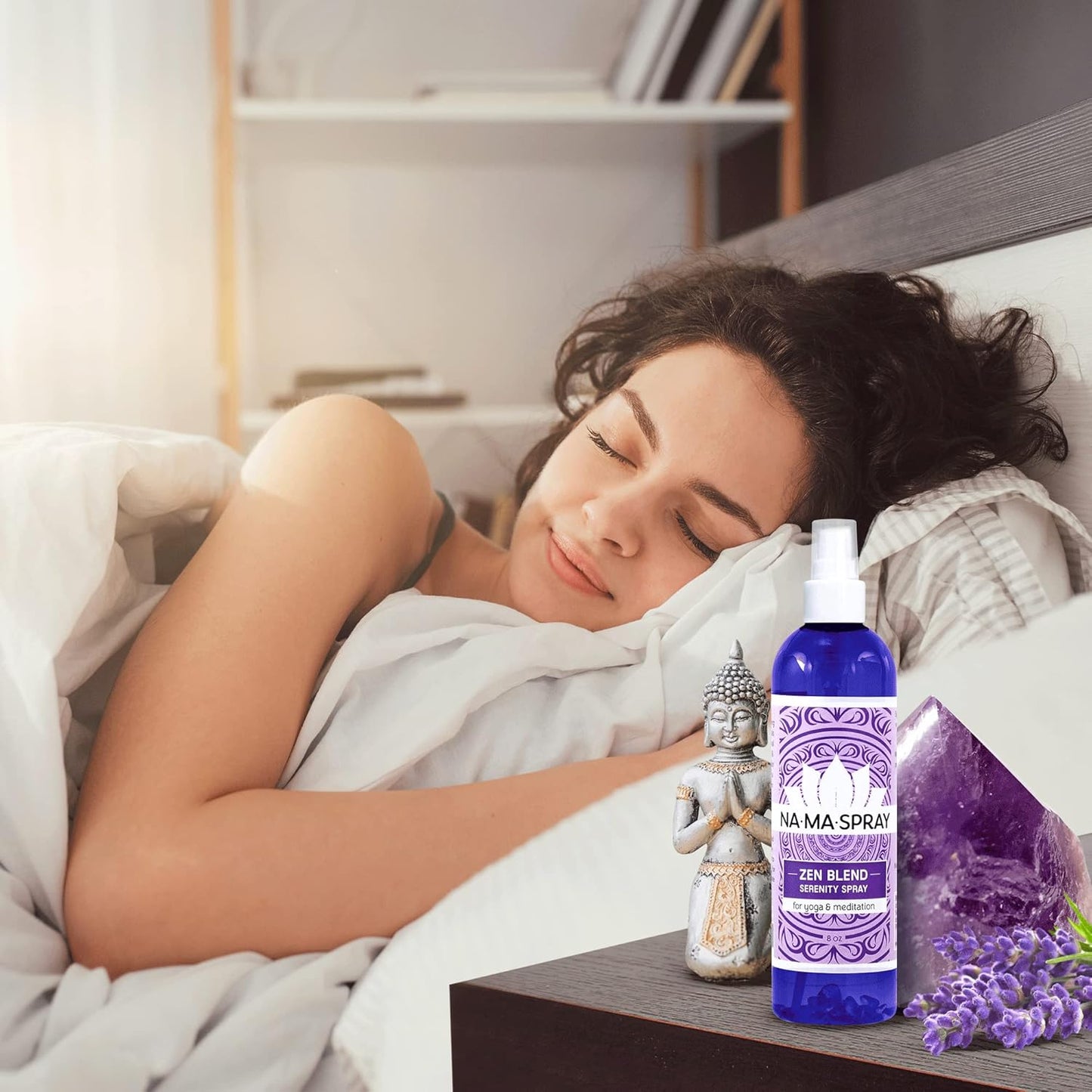 Lemon and Peppermint Aromatherapy Spray - Energy, Focus, Productivity, Concentration and Clarity - Aura Cleansing Mist to Clear Negative Energy and Spiritual Protection. HUM Blend. 4oz 2 pack