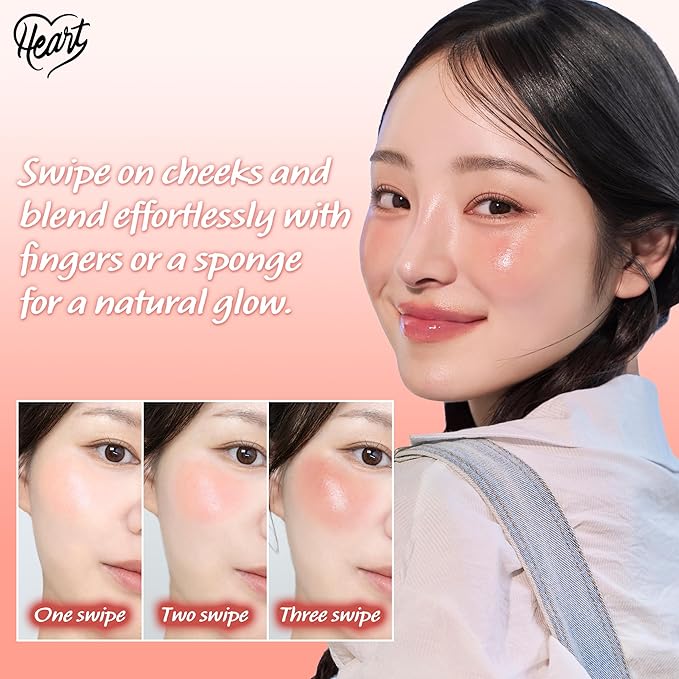 Touch in Sol In My Heart Stick Blush (#Reddish brick) – Cream Blush Stick for Cheeks, Eyes & Lips – Korean Makeup Cheek – Creamy, Blendable Milk Blushe for Dewy Glow, Natural Finish, k beauty, 0.21 Oz