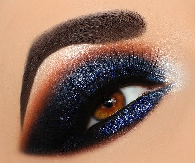 Glitter Eyeshadow Palette, Pressed Pigmented Mineral Ultra Eyeshadow Palette, Long Lasting, Quick Drying, Loose Glitter Glue for Eye Crystals Makeup
