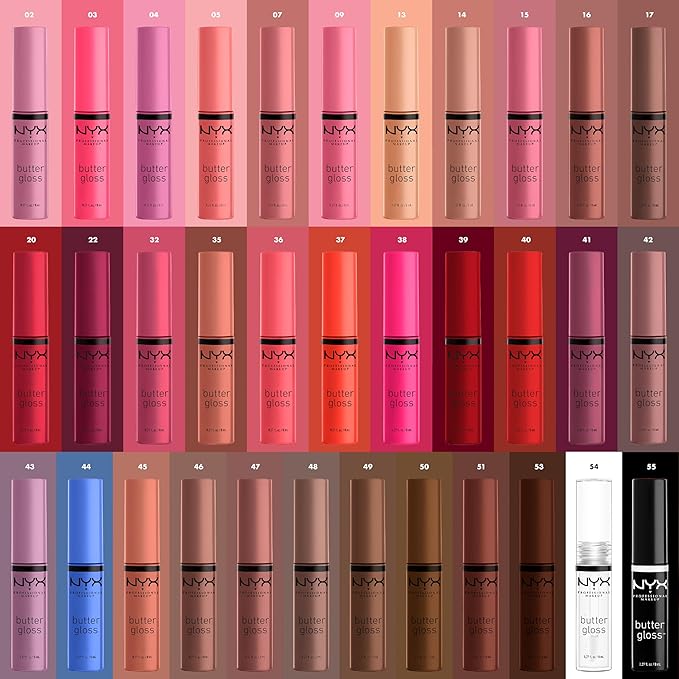 NYX PROFESSIONAL MAKEUP Butter Gloss, Non-Sticky Lip Gloss - Strawberry Cheesecake (Warm Pink)