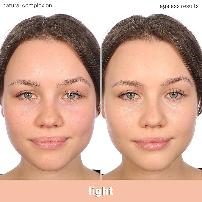 Almay Anti-Aging Foundation, Smart Shade Face Makeup with Hyaluronic Acid, Niacinamide, Vitamin C & E, Hypoallergenic-Fragrance Free, 100 Light, 1 Fl Oz (Pack of 1)