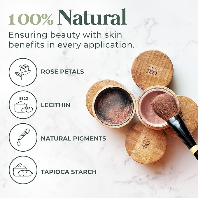 Dr. Lily Ros- All-Natural Blush, Bronzer & Shimmer – Plant Based No Harsh Chemicals, No Parabens or Synthetic Fragrances 100% Natural Formula Safe for Sensitive Skin (Evening Beige)
