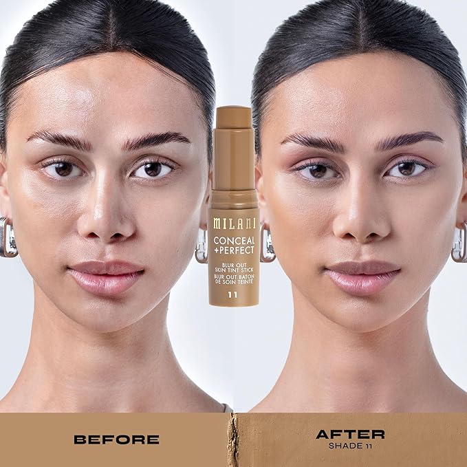 Milani Conceal + Perfect - Skin Tint Stick, Blur Out Tinted Moisturizer Makeup, Shade 011